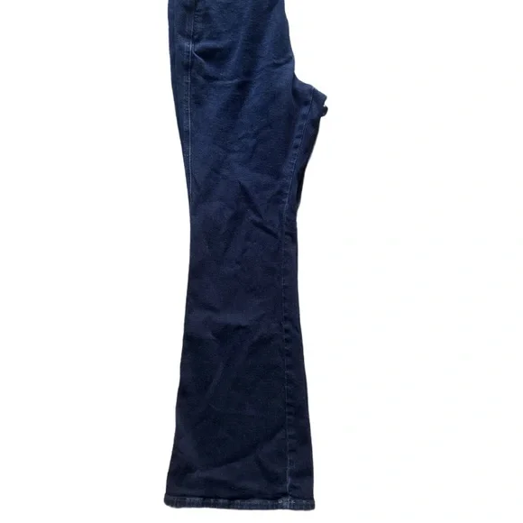 LL Bean Deep Indigo Signature Stretch High Rise Flare Leg Classic Women's Jeans - Picture 8 of 10